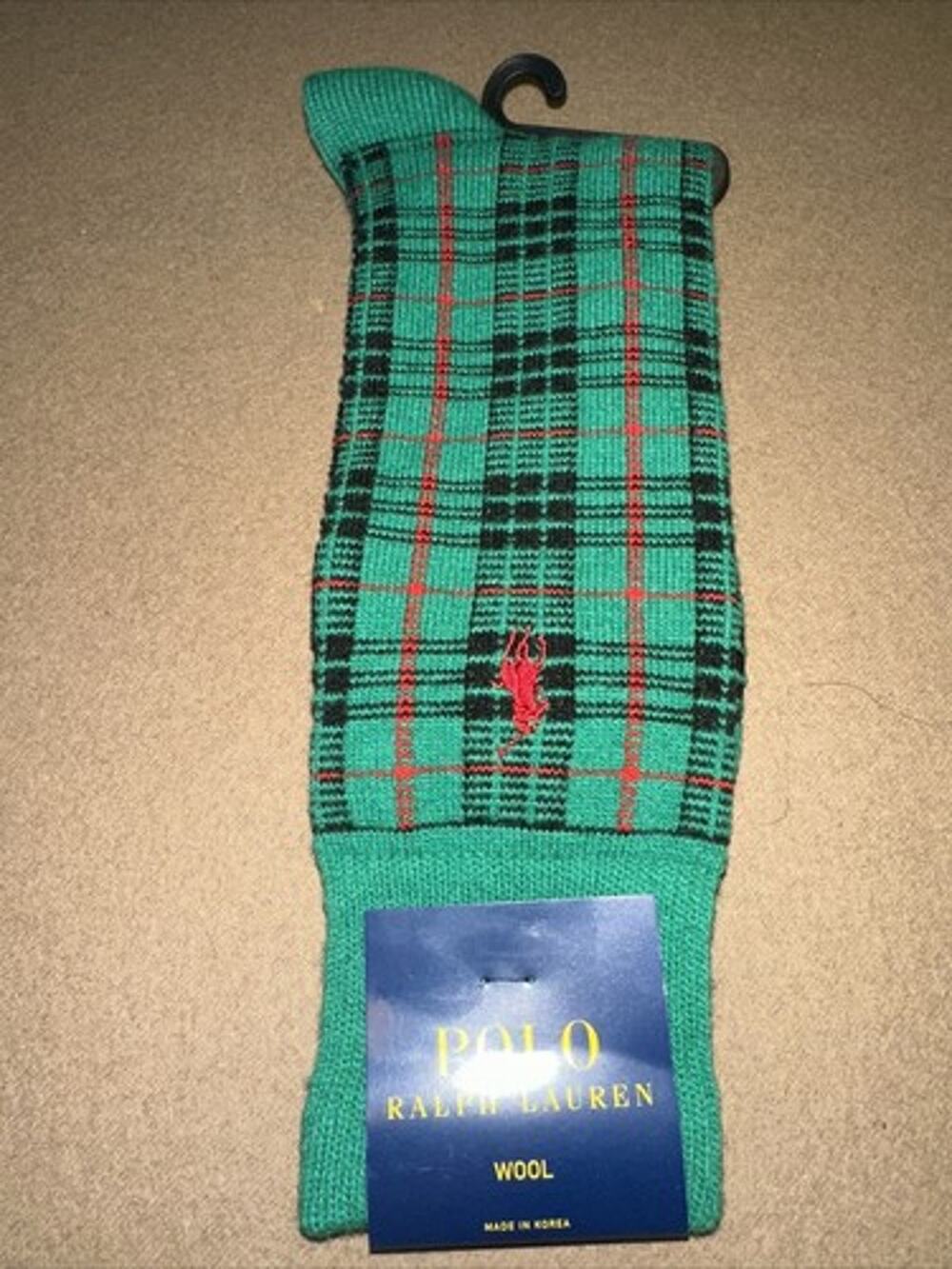 Polo Ralph Lauren Mens Wool Blend Thick Dress Crew Socks Size 10-13